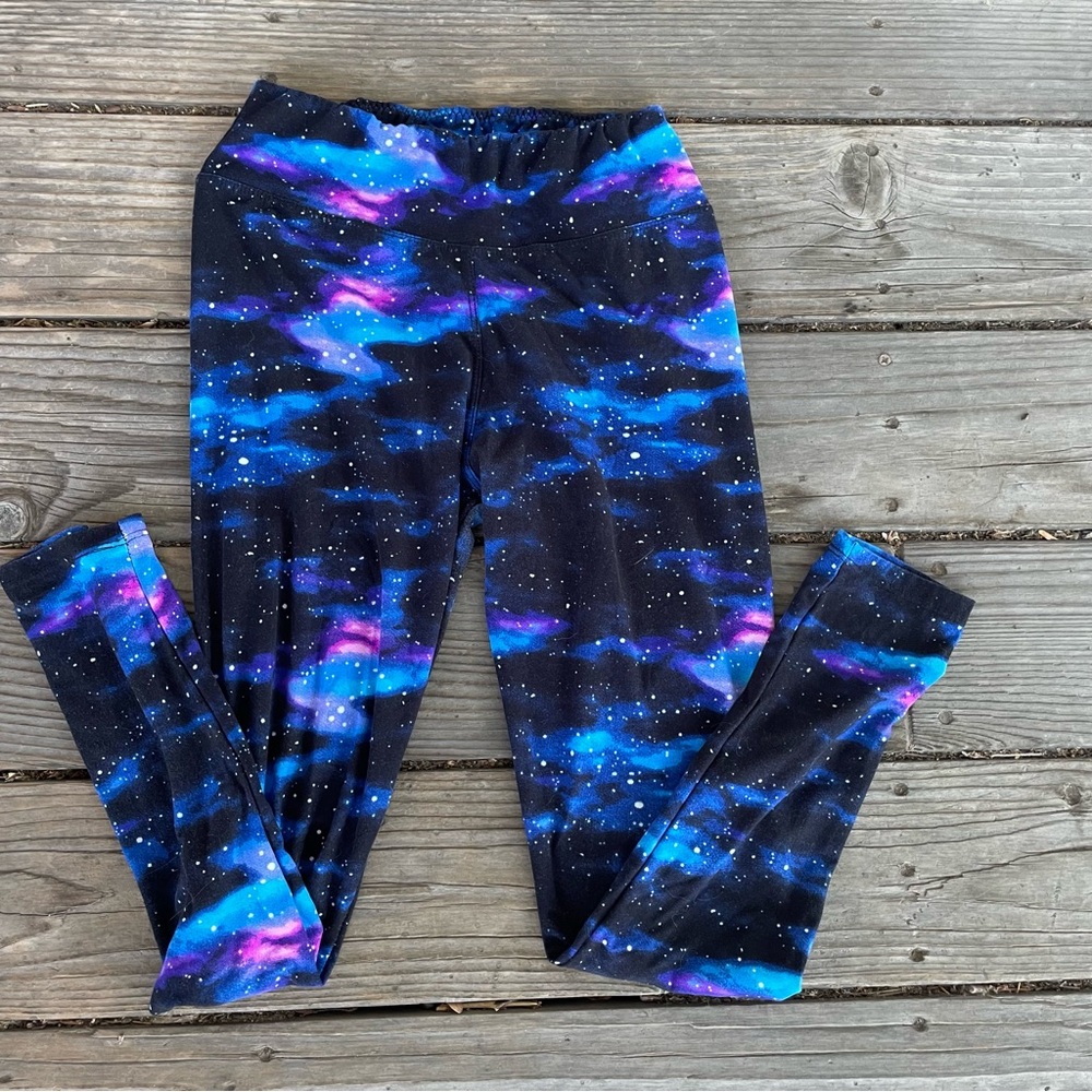 Leggings cosmos space pattern women’s one size full length